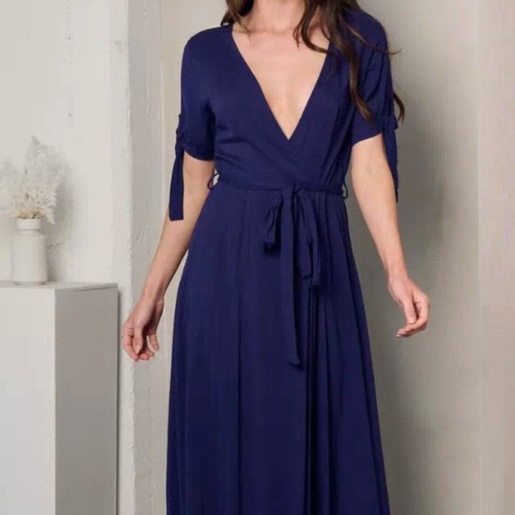 Blue midi dress - Picture 3 of 8